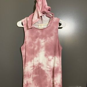 Hooded bathing suit cover up